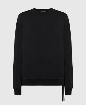 Ann Demeulemeester Henricus black sweatshirt with print