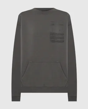 Maison Margiela MM6 Gray sweatshirt with a print