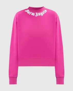 Palm Angels Pink sweatshirt with logo print