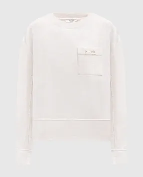 Peserico Beige sweatshirt with logo patch