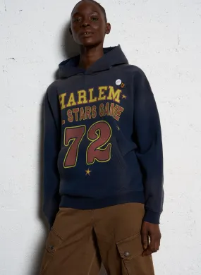 SKYLER HARLEM - Sudadera  de manga larga con bolsillo tipo canguro en azul