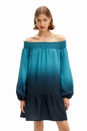 Vestido corto bandeau