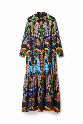 Vestido maxi camisero Stella Jean