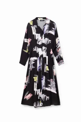 Vestido midi camisero